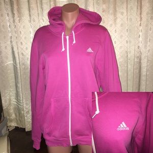 Adidas Full Zip Hoodie Jacket- Size Large